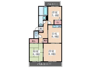 クレアシオン児玉の物件間取画像